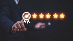 商人满意度评估为前执行企业客户给了评级服务经验
