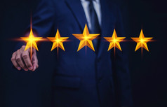 商人满意度评估为前执行企业客户给了评级服务经验