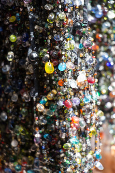 色彩斑斓的珠子各种各样的颜色