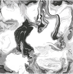 黑色的和白色漩涡玛瑙液体漩涡大理石纹理流体现代艺术作品为壁纸横幅海报卡片邀请设计涵盖了演讲传单向量插图黑色的和白色漩涡玛瑙液体漩涡大理石纹理