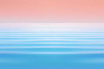 珊瑚日落天空在的光蓝色的波的潮摘要海景<strong>简约</strong>背景<strong>水彩</strong>音调与运动模糊空间为复制和设计颜色的一年生活珊瑚