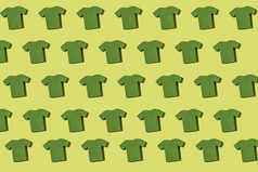 绿色t恤重复模式背景
