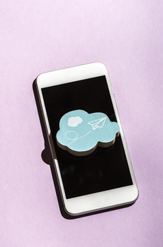 云形状和智能手机