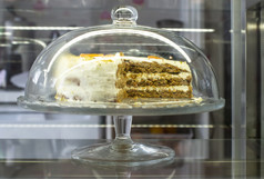 糕点和蛋糕展示的糕点商店玻璃成员