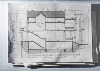 首页设计蓝图草图房子项目建设背景技术建筑项目房子计划许多论文的架构师桌子上