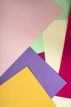 色彩斑斓的多边形纸设计柔和的音调几何形状背景摘要作文壁纸