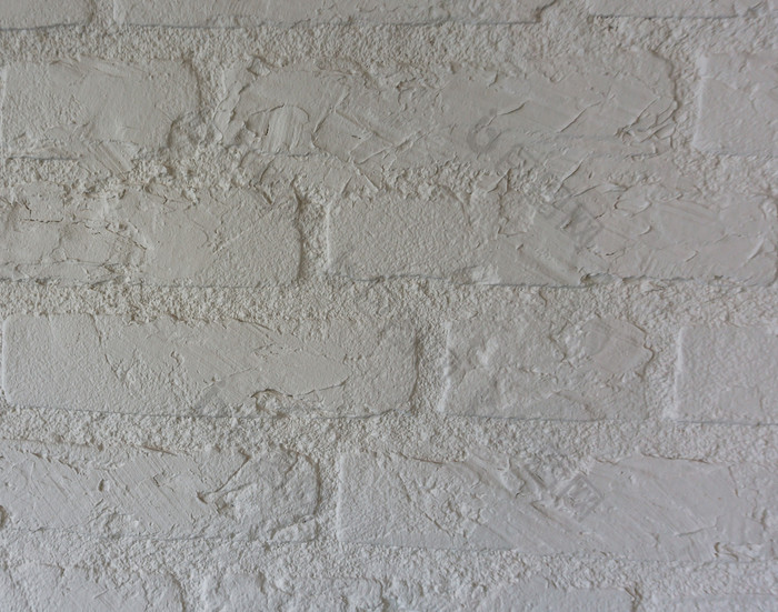 纯白色石头砖墙背景模式纹理