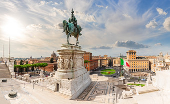 视图的纪念碑胜利者emmanue和威尼斯<strong>广场广场</strong>威尼斯罗马意大利视图的纪念碑胜利者emmanue和威尼斯<strong>广场广场</strong>威尼斯罗马意大利