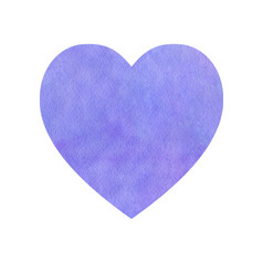 淡紫色水彩心温柔的紫色的背景与纸纹理和的地方为文本手绘插图为情人节一天和婚礼淡紫色水彩心
