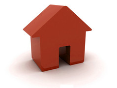 红色的房子概念插图