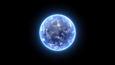 能源球运动图形蓝色的地球地球