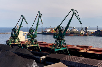煤炭港口波罗的海海格丁尼亚波兰