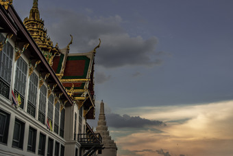 <strong>曼谷泰国</strong>10月的美的寺庙的翡翠佛什么phra凯和的大宫《暮光之城》这重要的佛教寺庙和著名的<strong>旅游</strong>目的地位于的历史中心<strong>曼谷</strong>