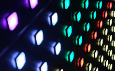 色彩斑斓的光按钮网格阿姆斯特丹光节日色彩斑斓的光按钮网格