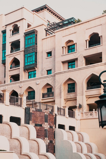 迪拜阿联酋2月露天市场巴哈尔酒店和购物购物中心迪拜迪拜塔哈利法塔湖阿联酋