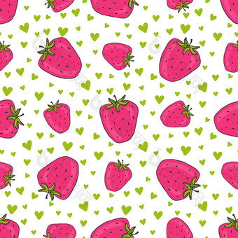 无缝的模式与粉<strong>红色</strong>的草莓向量草莓打印与心背景为纺织和<strong>包装</strong>设计无缝的模式与粉<strong>红色</strong>的草莓向量草莓打印与心背景为纺织和<strong>包装</strong>设计