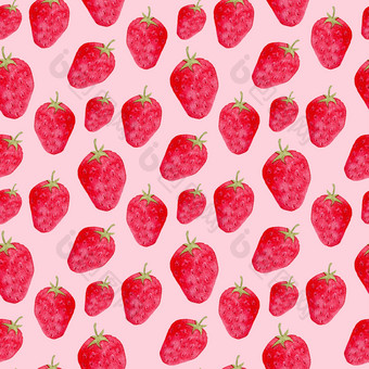 无缝的模式与成熟的草莓可爱的背景水彩甜蜜的浆果包装设计包装纸自制的装饰为<strong>小时</strong>无缝的模式与成熟的草莓可爱的背景水彩甜蜜的浆果包装设计包装纸自制的装饰为<strong>小时</strong>