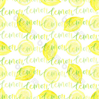 水彩柠檬无缝的模式与书法明亮的<strong>背景</strong>为<strong>菜单</strong>设计柠檬水包装水彩柠檬无缝的模式与书法明亮的<strong>背景</strong>为<strong>菜单</strong>设计柠檬水包装