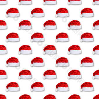 圣诞<strong>老人老人</strong>红色的他孤立的白色背景红色的圣诞节他帽无缝的新一年模式圣诞<strong>老人老人</strong>红色的他孤立的白色背景红色的圣诞节他帽无缝的模式