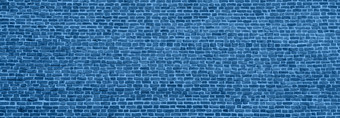 经典蓝色的砖墙纹理关闭前视图现代砖墙壁纸设计为网络图形艺术项目长横幅与颜色的一年经典蓝色的砖墙纹理关闭前视图现代砖墙壁纸设计为网络图形艺术项目