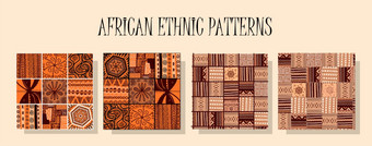 非洲少数<strong>民族</strong>模式集模式的相同风格传统的非洲点缀无缝的设计ecostyle非洲少数<strong>民族</strong>模式集模式的相同风格传统的非洲点缀无缝的设计ecostyle
