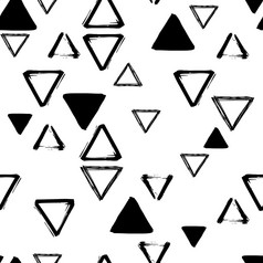 无缝的几何点缀从handdrawn三角形可以使用为面料和背景