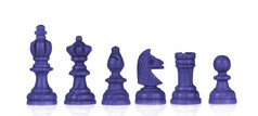 国际象棋数据孤立的白色背景