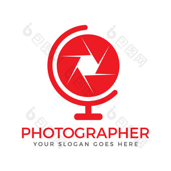 摄影标志设计向量标志为摄影师和摄影工作室
