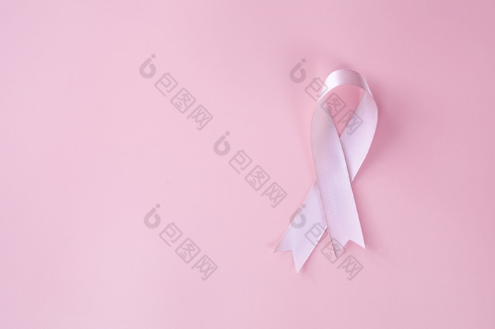 粉红色的丝带乳房癌症意识健康医疗概念粉红色的背景粉红色的背景复制空间粉红色的丝带乳房癌症意识健康医疗概念粉红色的背景