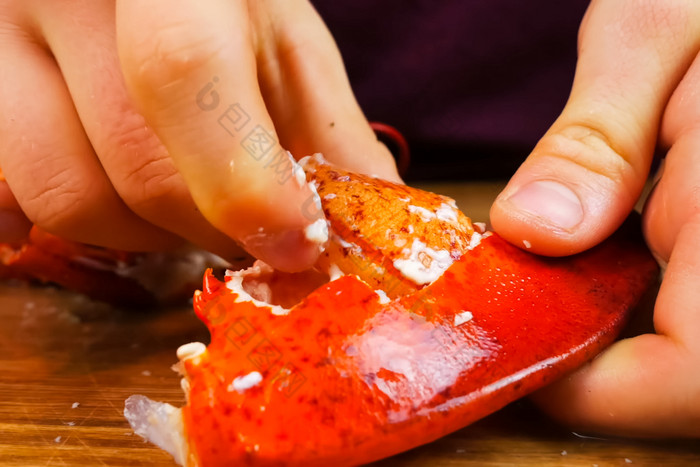 屠宰煮熟的龙虾煮熟的龙虾红色的龙虾屠宰煮熟的龙虾煮熟的龙虾