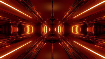 外星人船走廊隧道壁纸呈现插图现代futuriwstic科幻隧道背景与发光的灯不错的反射metl外星人船隧道外星人船走廊隧道壁纸呈现插图