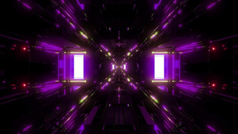 美丽的未来主义的科幻空间船隧道背景插图呈现未来主义的现代str船机库走廊壁纸美丽的未来主义的科幻空间船隧道背景插图呈现