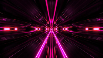 黑色的未来主义的科幻隧道与与粉红色的发光的灯背景插图未来主义的现代科幻隧道走廊壁纸呈现黑色的未来主义的科幻隧道与与粉红色的发光的灯背景插图