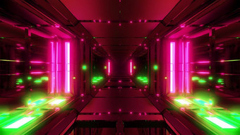 清洁未来主义的科幻空间隧道走廊与热发光的灯呈现背景壁纸未来科幻空间船隧道与很酷的灯插图清洁未来主义的科幻空间隧道走廊与热发光的灯呈现背景壁纸