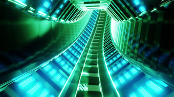 未来主义的科幻火车地铁隧道走廊插图背景壁纸未来超级高铁火车隧道呈现设计未来主义的科幻火车地铁隧道走廊插图背景壁纸
