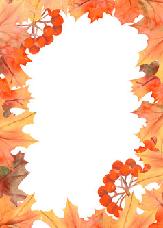框架与秋天叶子白色孤立的背景水平框架取向水彩作文为的设计问候卡片邀请框架与秋天叶子白色孤立的背景垂直框架取向水彩作文为的设计问候卡片邀请
