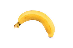 香蕉孤立的白色背景与剪裁路径