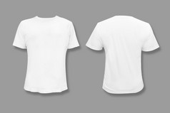孤立的白色t恤与空白复制空间为图形设计