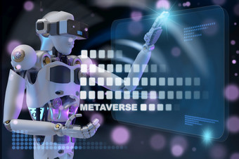 机器人元宇宙化身现实游戏虚拟现实人区块链技术投资业务生活方式虚拟现实世界连接网络化身元宇宙人渲染