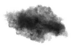 黑色的粉爆炸白色背景彩色的云色彩斑斓的灰尘爆炸油漆胡里节