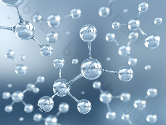 科学背景与分子原子摘要原子分子结构为科学医疗背景插图