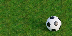 足球足球绿色草草坪上纹理插图