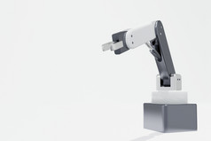 技术工业概念动画机器人手臂呈现