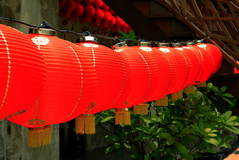 红色的灯笼中国人风格