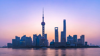 上海天际线和摩天大楼上海现代城市的黄埔河<strong>中国</strong>