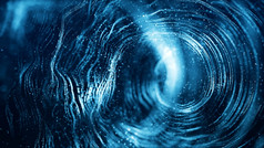 蓝色的颜色数字粒子波流和扭摘要运动技术背景概念