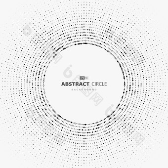 摘要圈点模式设计轮几何风格科技封面中风风格与攻无不克焦点最小的背景插图向量