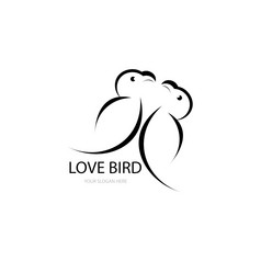 爱鸟插图图标标志向量设计