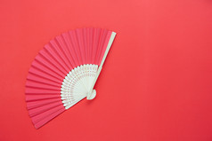 表格前视图空中图像装饰中国人新一年月球新一年背景conceptflat躺木鼓风机现代乡村红色的papercopy空间为有创意的设计模拟模板