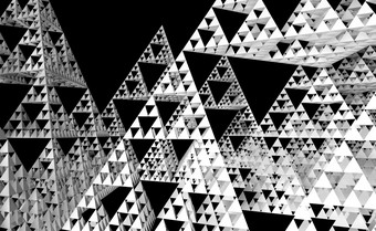 灰色的sierpinski三角形纹理黑色的背景分形与的<strong>整体</strong>形状等边三角形三角形细分递归地成小等边三角形三角形插图sierpinski三角形纹理黑色的背景分形与的<strong>整体</strong>形状等边三角形三角形细分递归地成小等